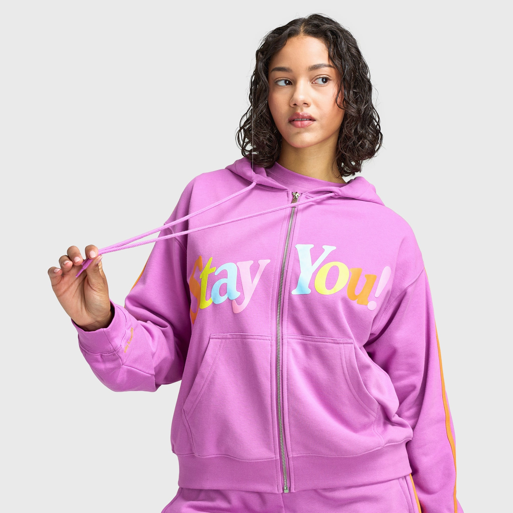 Mayfair Women's Stay You Full Zip Hoodie / Pink Thick Insulation Flexible Elasticity