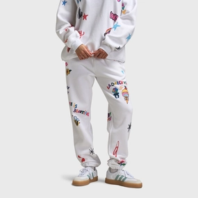 Fearless Mode Mayfair x @iscreamcolour Women's Somebody Loves You Sweatpants / White