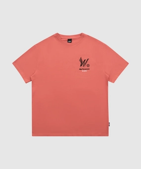 Glow Up Tight Net WNDRR Repeat Box Fit Tee (Melon)
