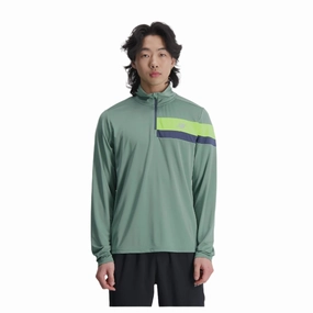 Men's Accelerate 1/2zip - DARK JUNIPER AllDayComfort Buttery Soft Feel