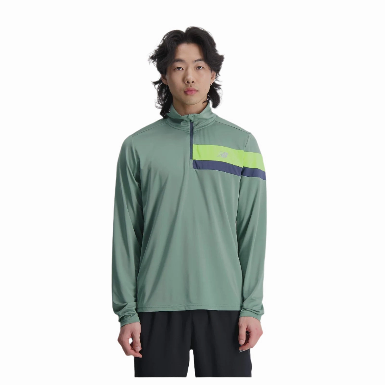 SlimFit Men's Accelerate 1/2zip - DARK JUNIPER