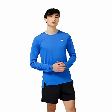 Durable Reinforced Shoulders Men's Accelerate Long Sleeve - Marine Blue