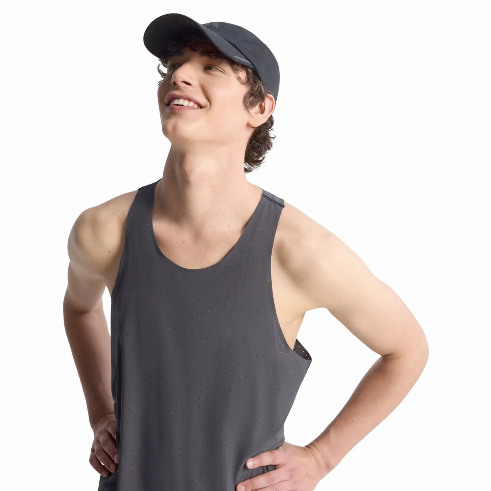 Men's Adi365 H.Koumori Running Tank Black MultiPocket Soft Core