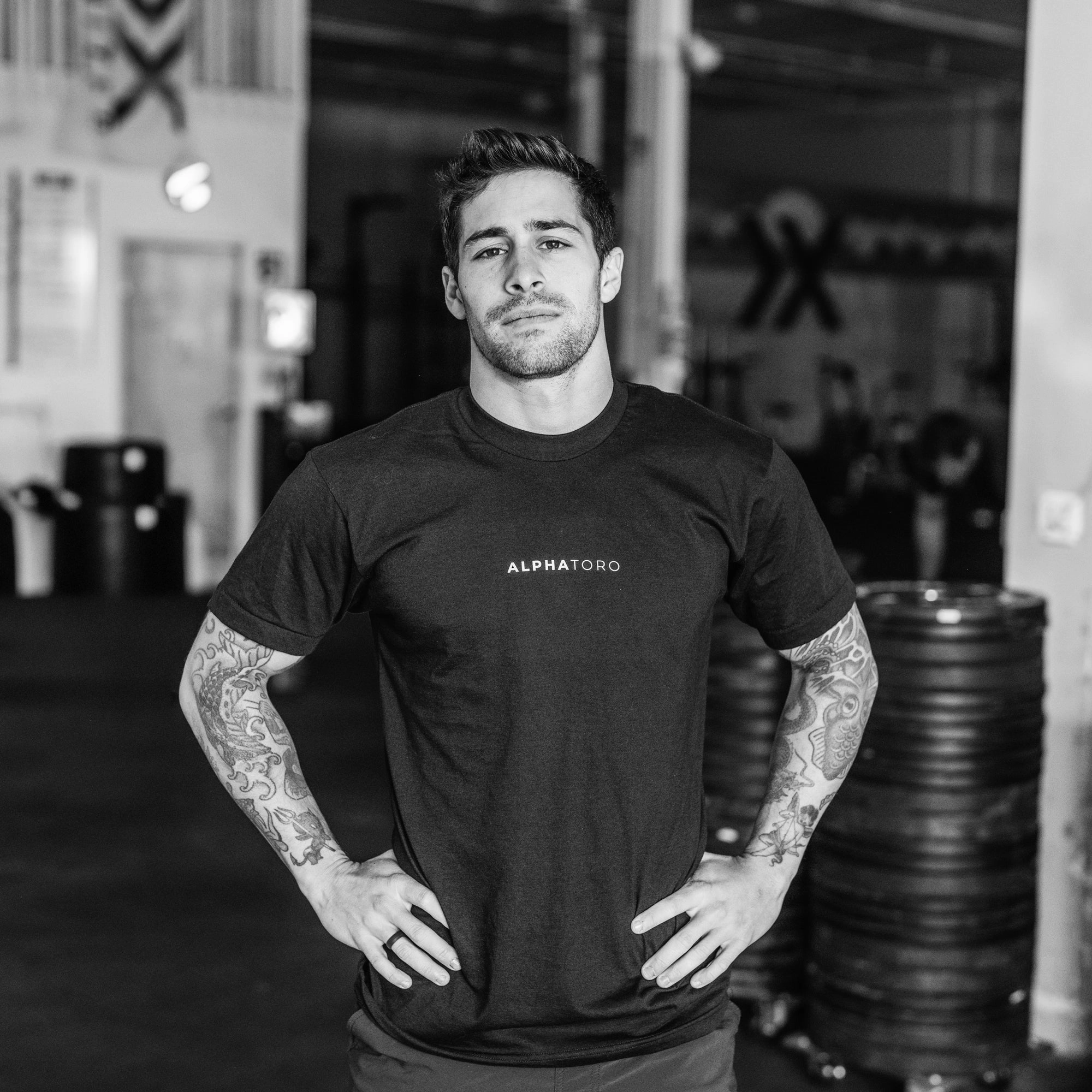 Men's Alpha Toro Training Shirt Drop Shoulder Cut Non Irritating Tags