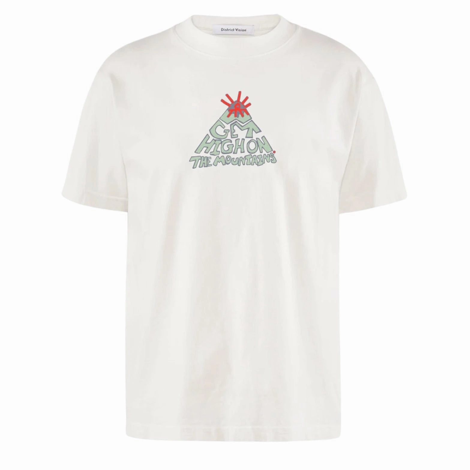 Men's California Cotton Tee Mountains Vintage White Date Vibe