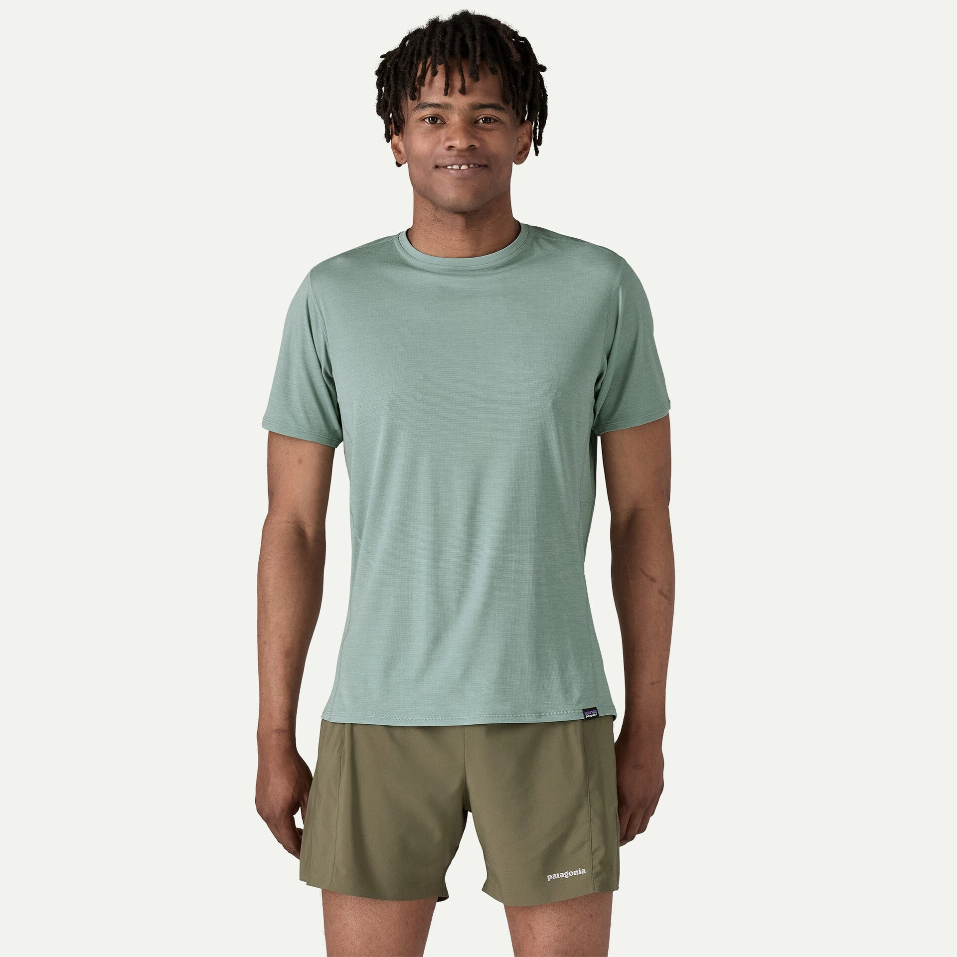HighCollar Style ElasticFree Men's Capilene Cool Lightweight Tee Thermal Blue