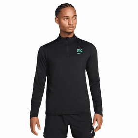 NoSlipWaistband SoftTouch Texture Men's Dri-FIT Kipchoge Element Top Black / Reflective Silver