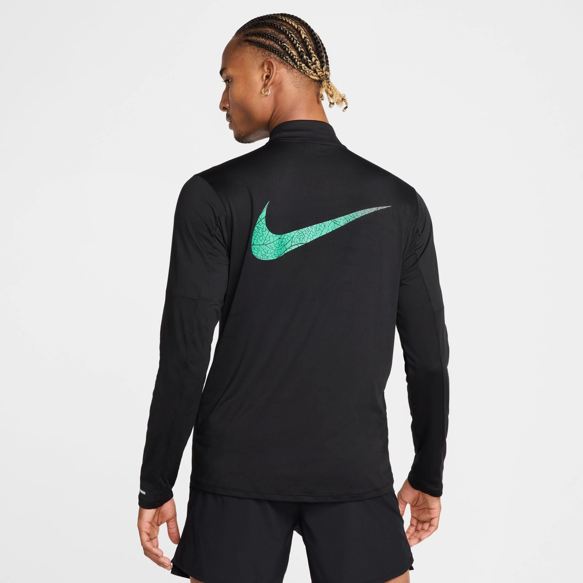 Durable Reinforced Edges Men's Dri-FIT Kipchoge Element Top Black / Reflective Silver