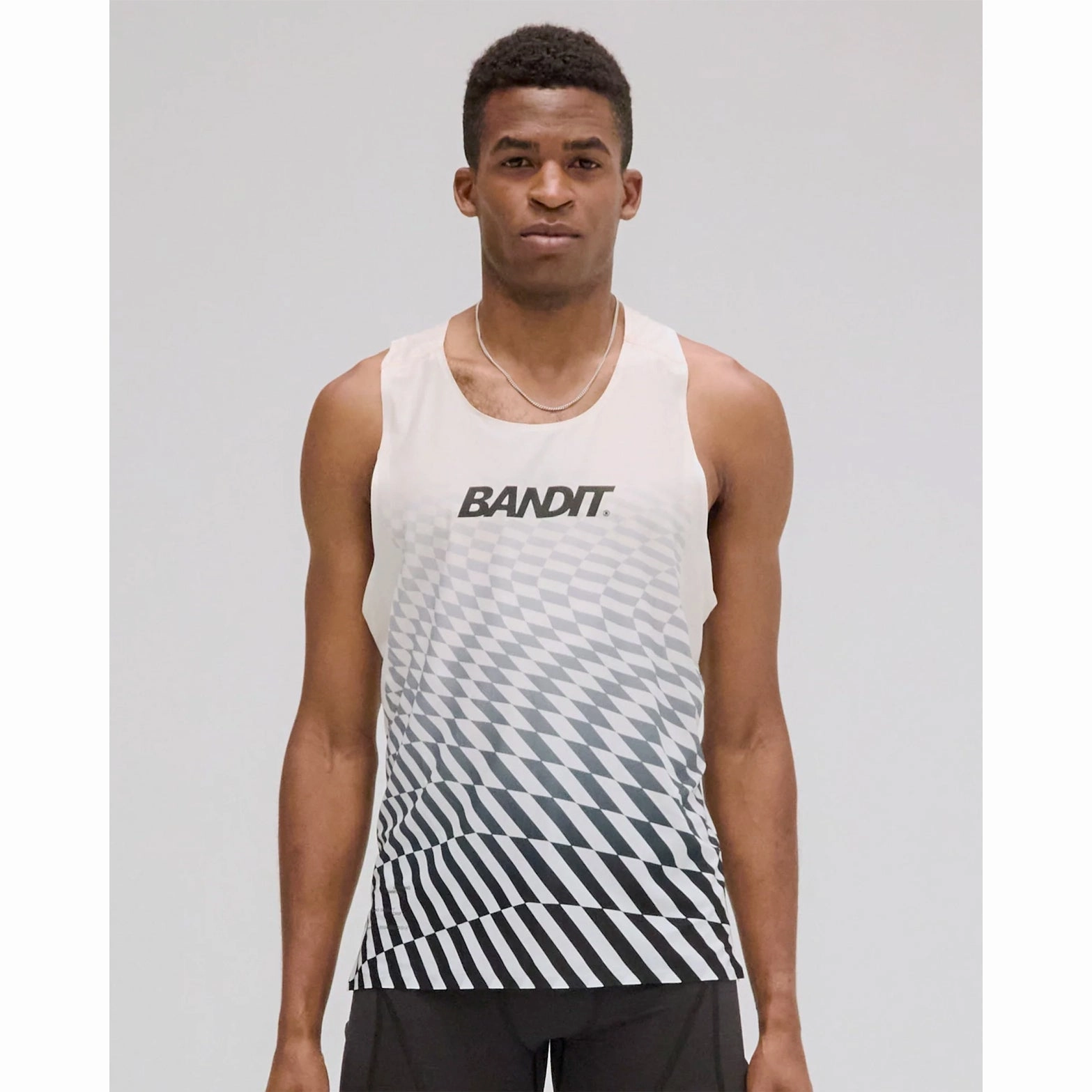 Men's Drift Mosaic Racing Singlet Black / Chalk Dance Light Flow Core