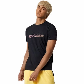 Breathable Tank Men's Graphic Heathertech T-Shirt - Black/Multi