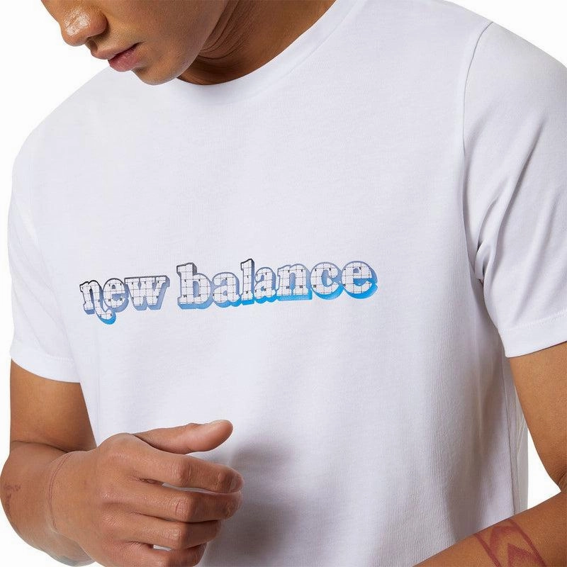Anti Odor Treatment Thermochromic Color Shift Tech Men's Graphic Heathertech T-Shirt - White/Blue/Purple