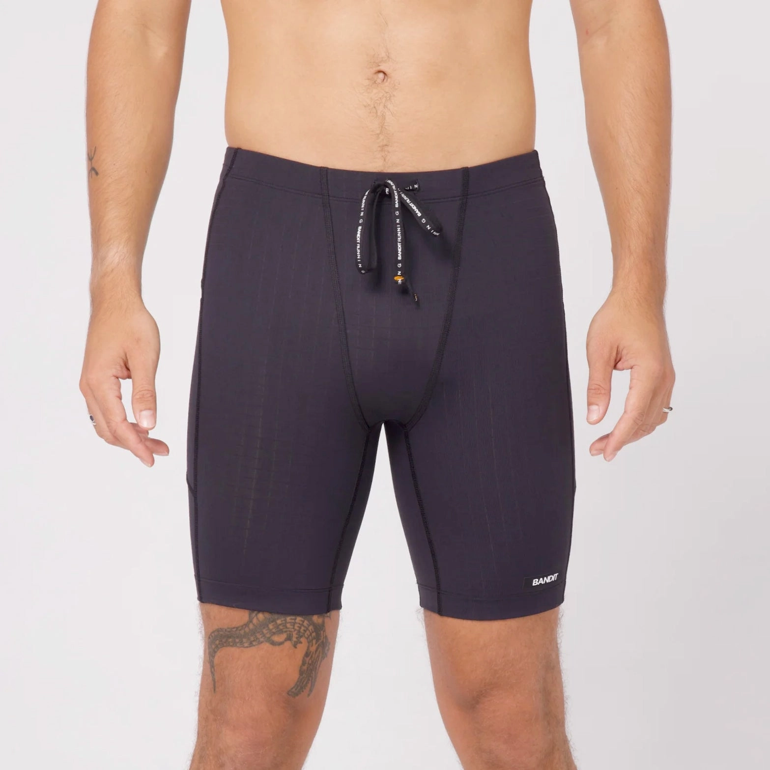 Men's Gridlock 7 Pocket Half Tights Black Universal Clasp Mechanism AbrasionResistantFabric
