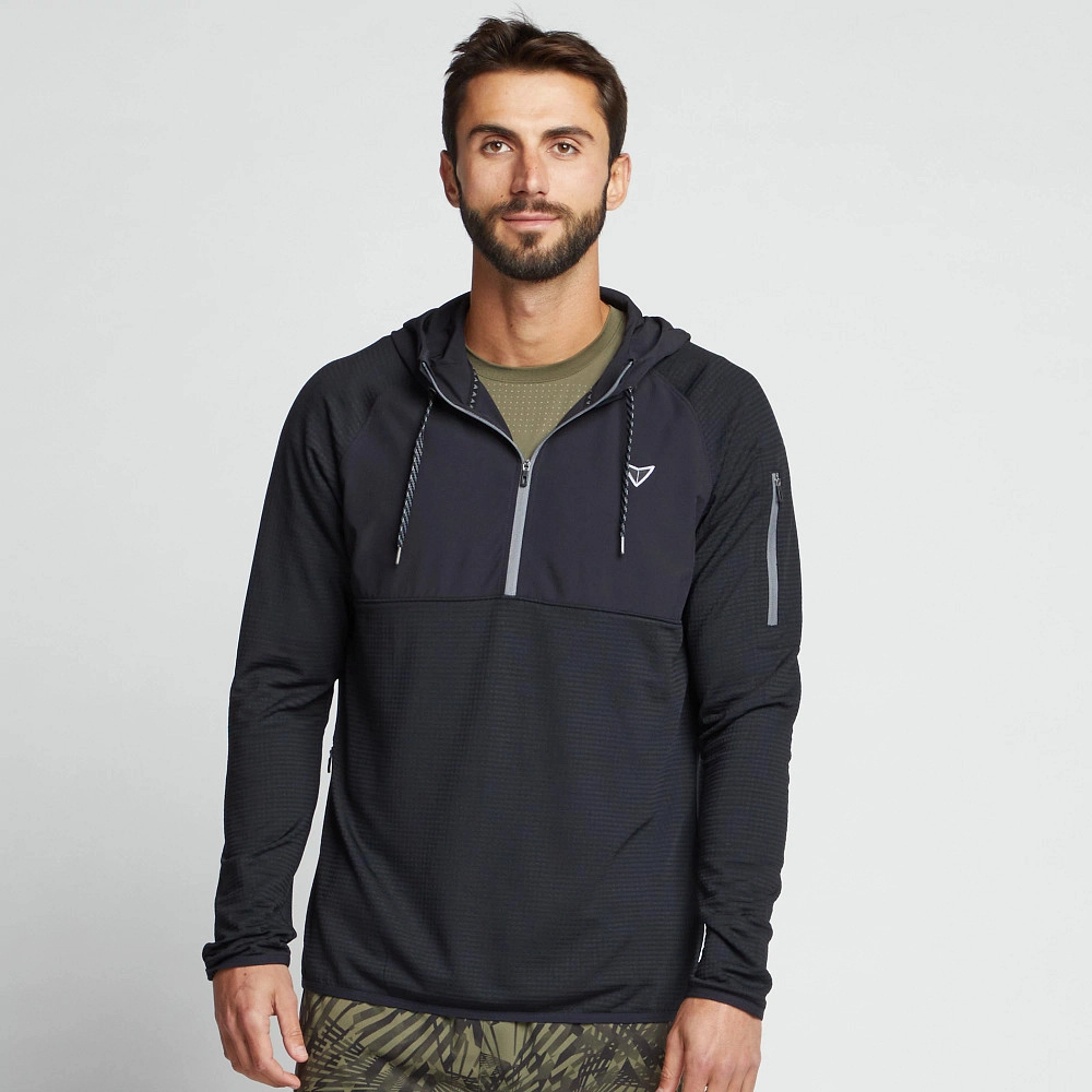 Anti Static Inner Layer Durable Zipper Men's Korsa Shield 1/2 Zip Hoodie