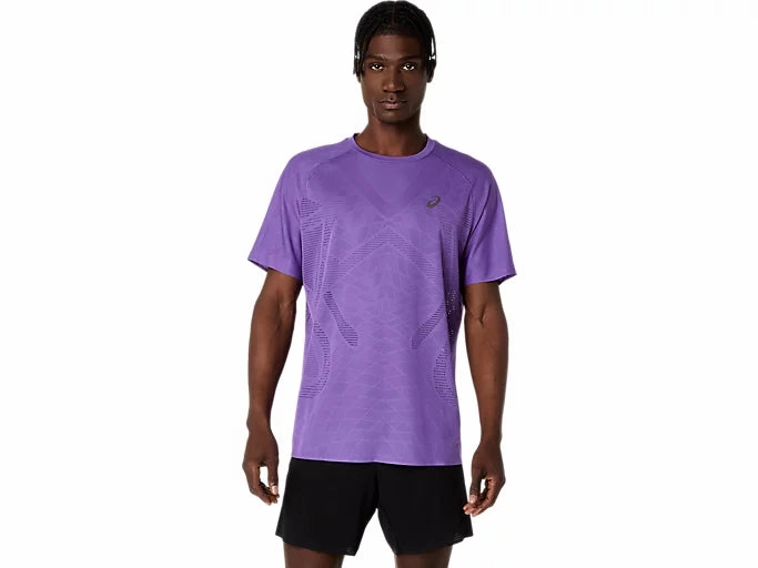 Men's Metarun SS Top MidweightKnit Microfiber texture