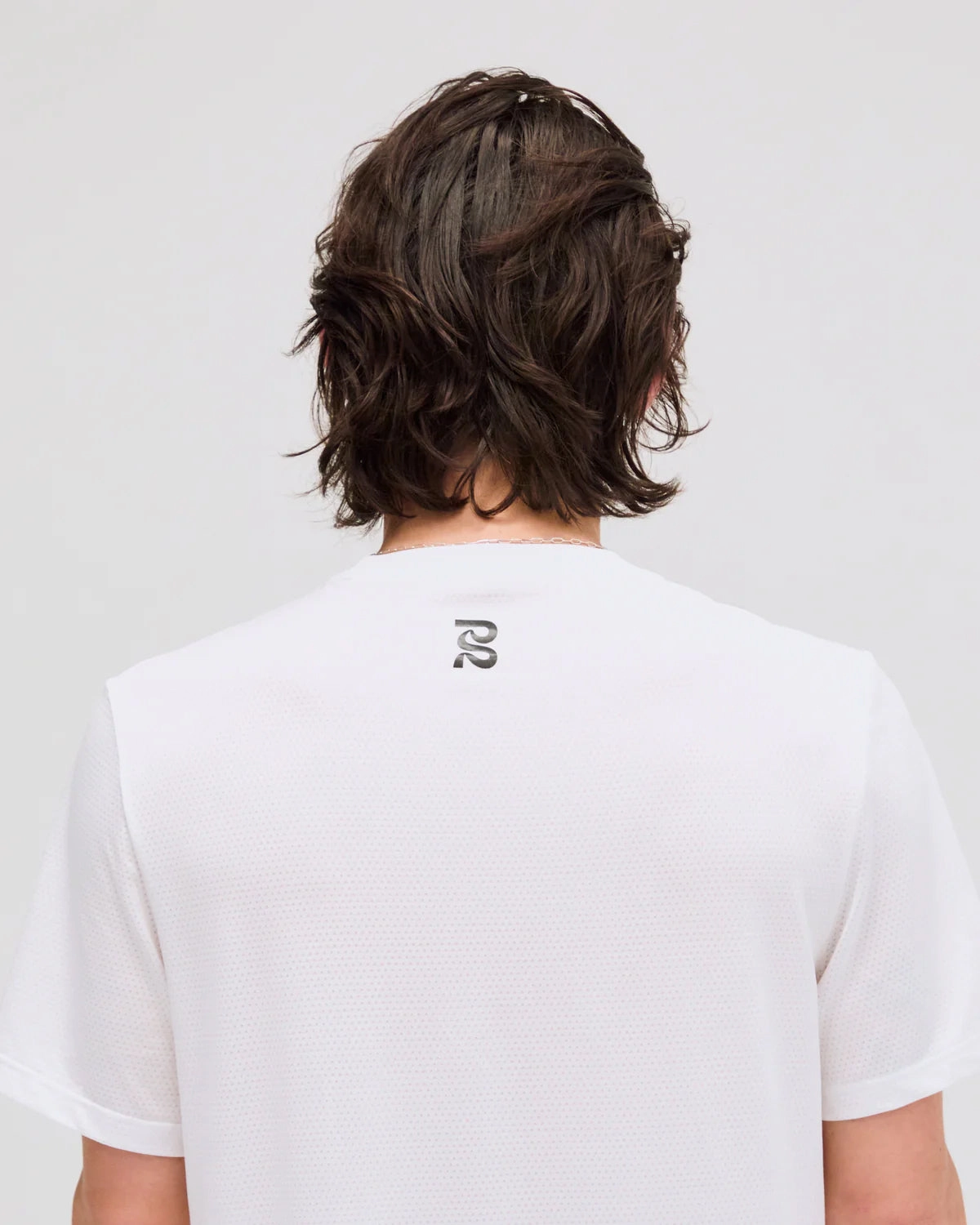 Men's MicroMesh Run Tee White DurableSeams NonSlipTrim