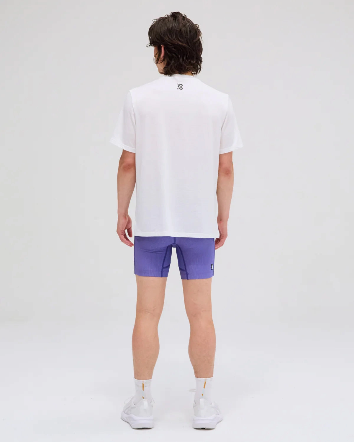 QuickDryMaterial Men's MicroMesh Run Tee White