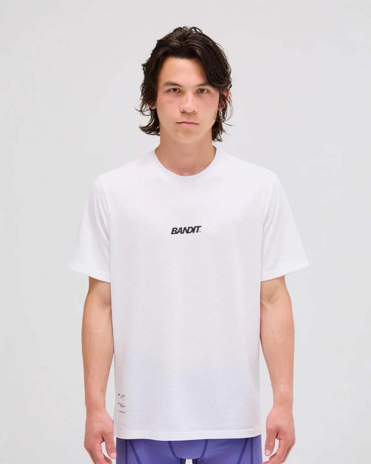 Resort Mood EcoFriendlyMaterial Men's MicroMesh Run Tee White
