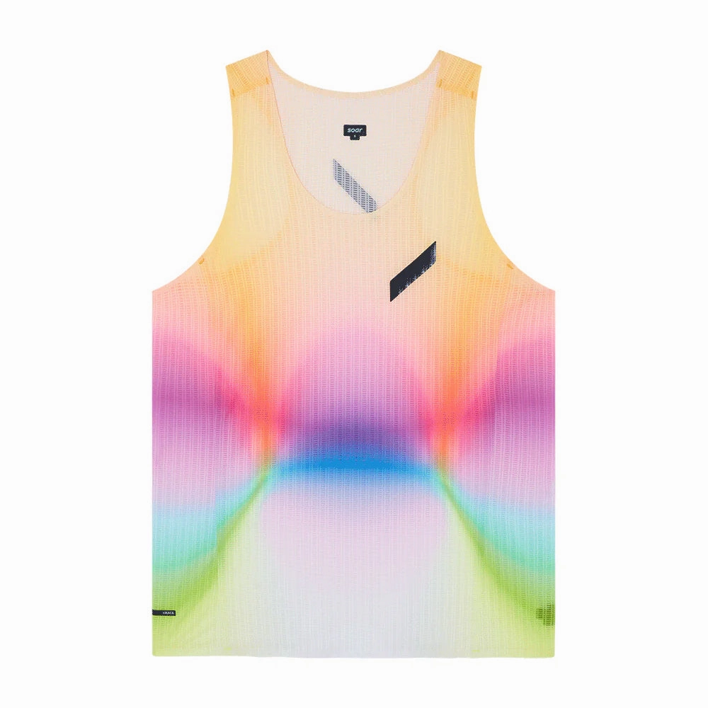 AdaptiveFit Smart Wear Men's Race Vest Summer Rainbow