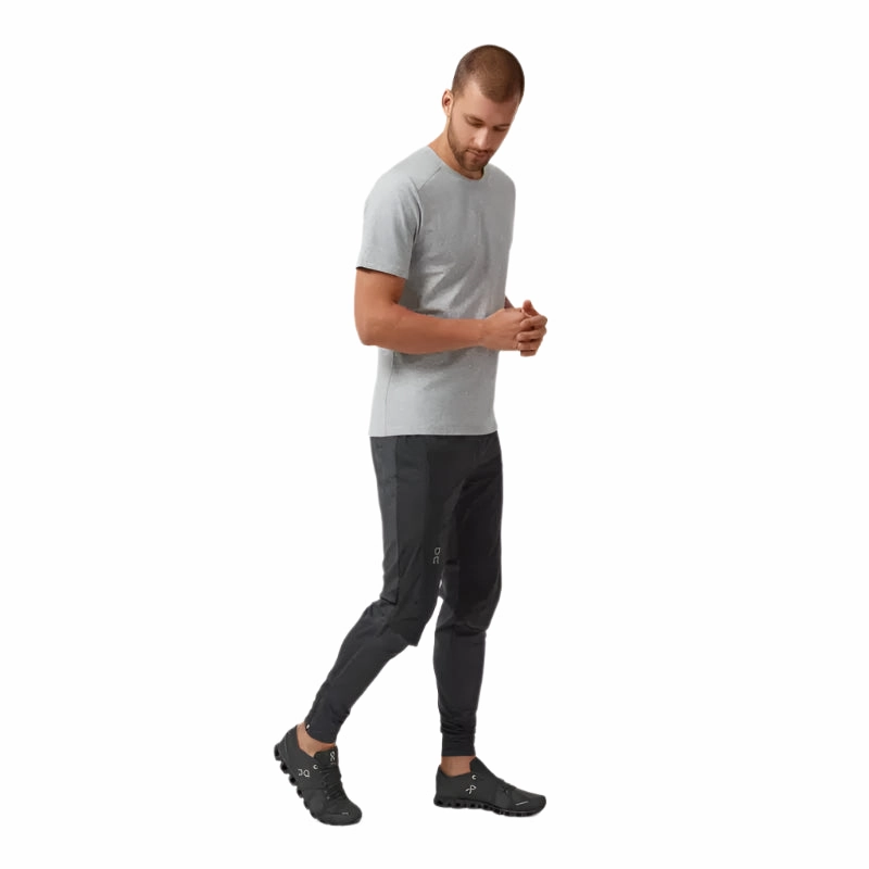 Men's Running Pants - Black Mesh Lined