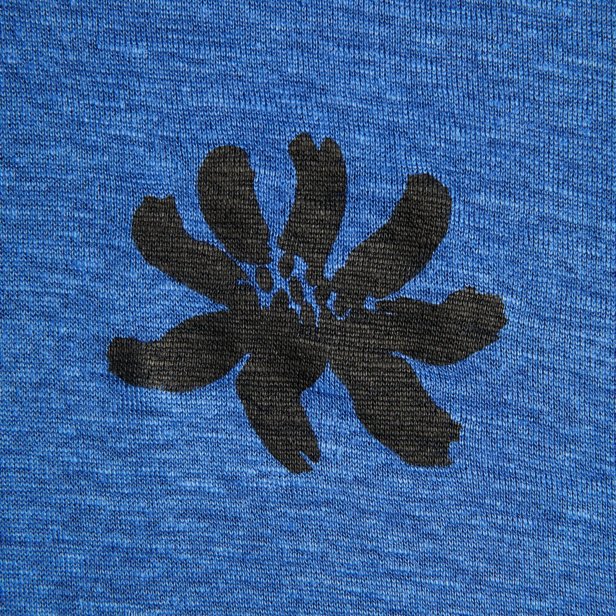 Men's Sukha Hemp Tee Ocean Blue UVProtectionCloth