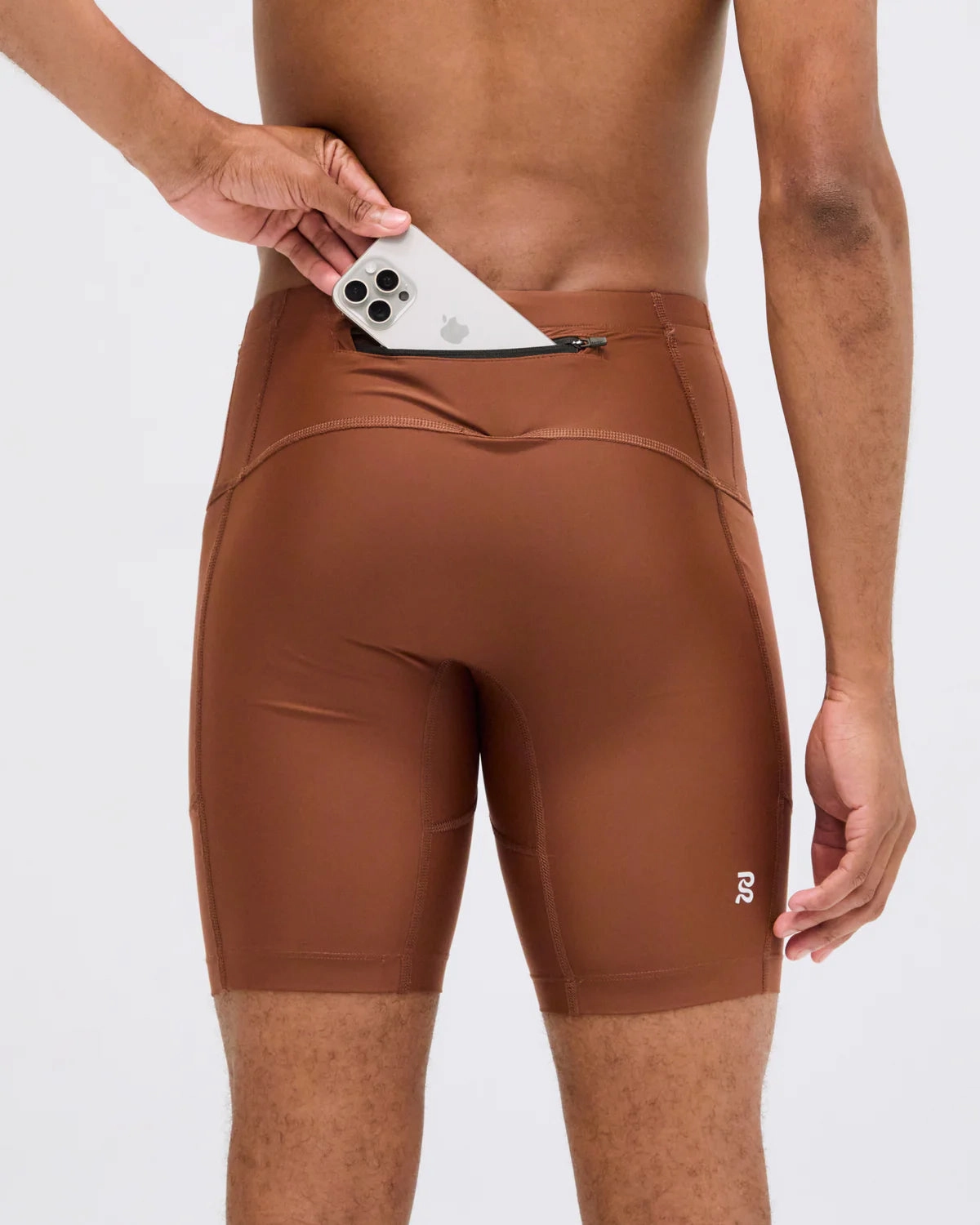 Run Glow OdorResistant Fabric Men's Superbeam Next Gen 7 Pocket Half Tights Coffee Bean