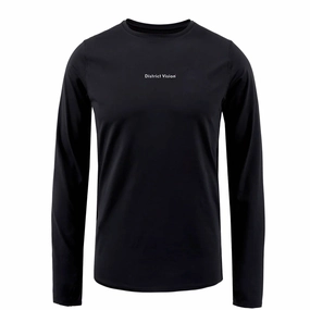 HeavyDuty Zipper Energy Flow Men's Ultralight Aloe Top Black Wordmark