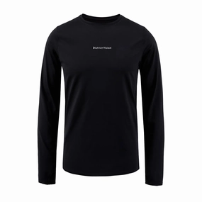 Men's Ultralight Aloe Top Black Wordmark Spirit Glow
