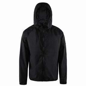 Men's Ultralight DWR Wind Jacket Black ElasticFree