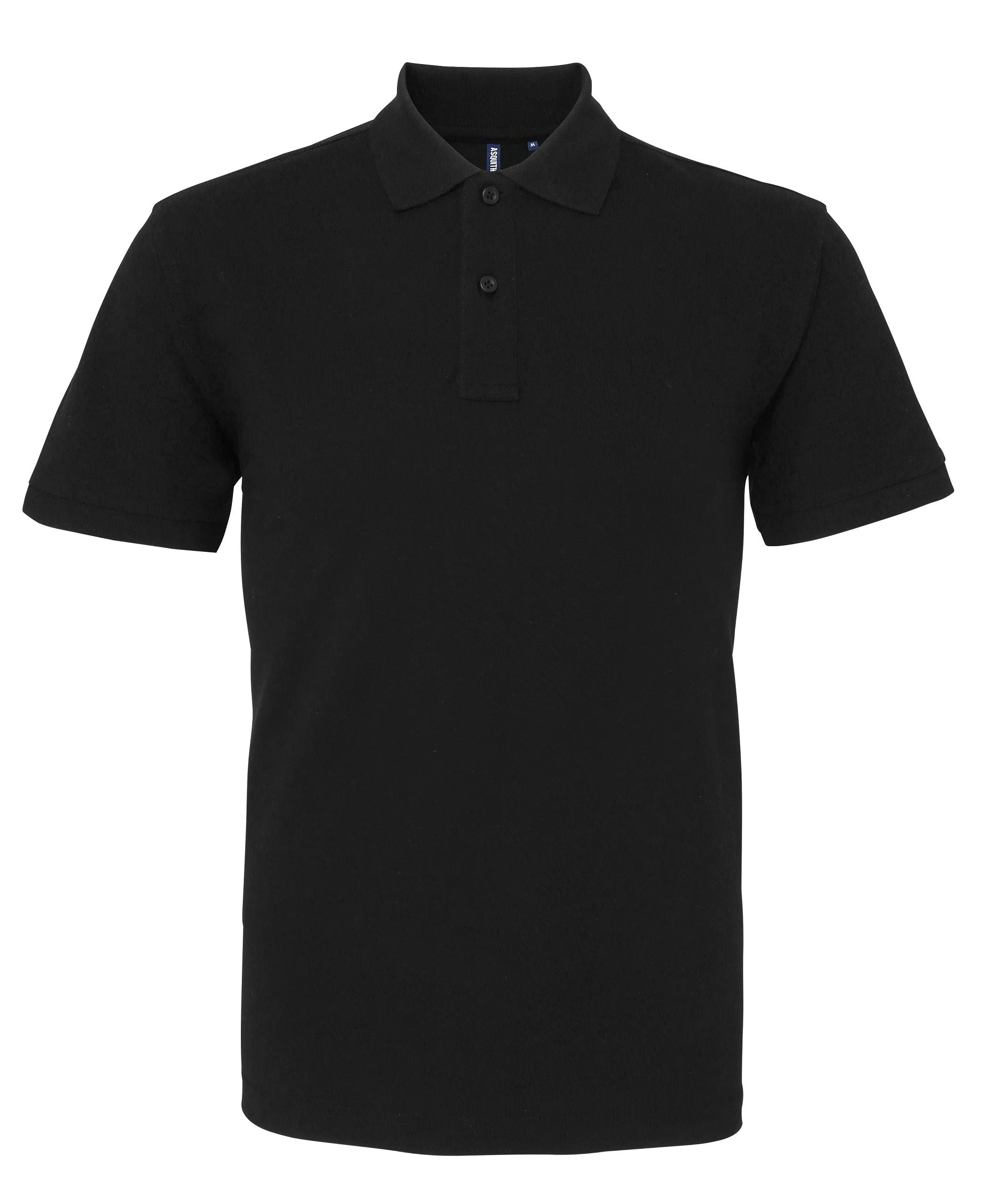 Men's Organic Polo | BLACK AntiStatic Treatment Flash Look