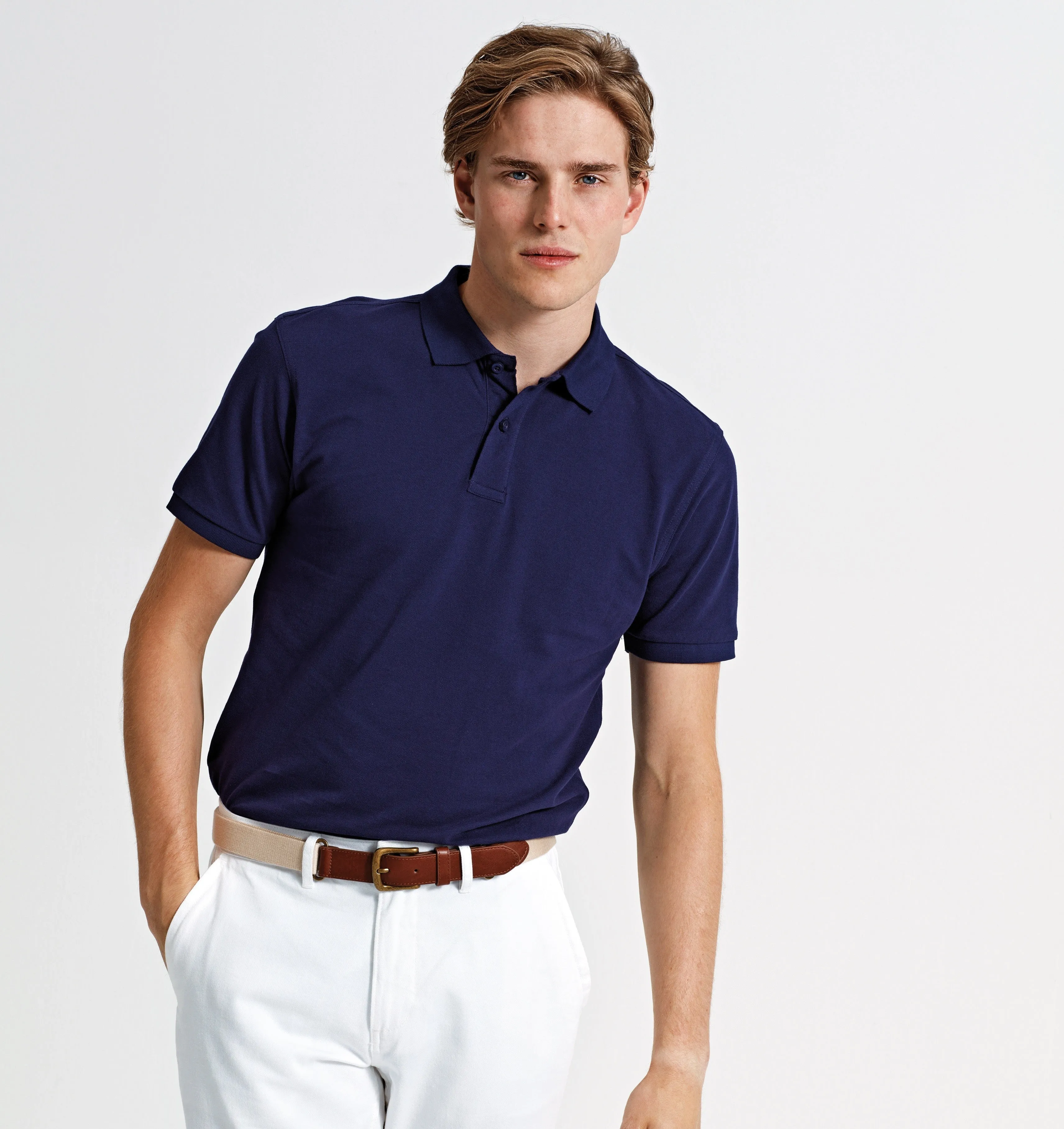 DoubleStitched Seams Men's Polo | BLACK