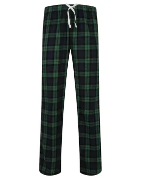 Mens Tartan Lounge Pants | NAVY/GREEN Fearless Mode Art Mood