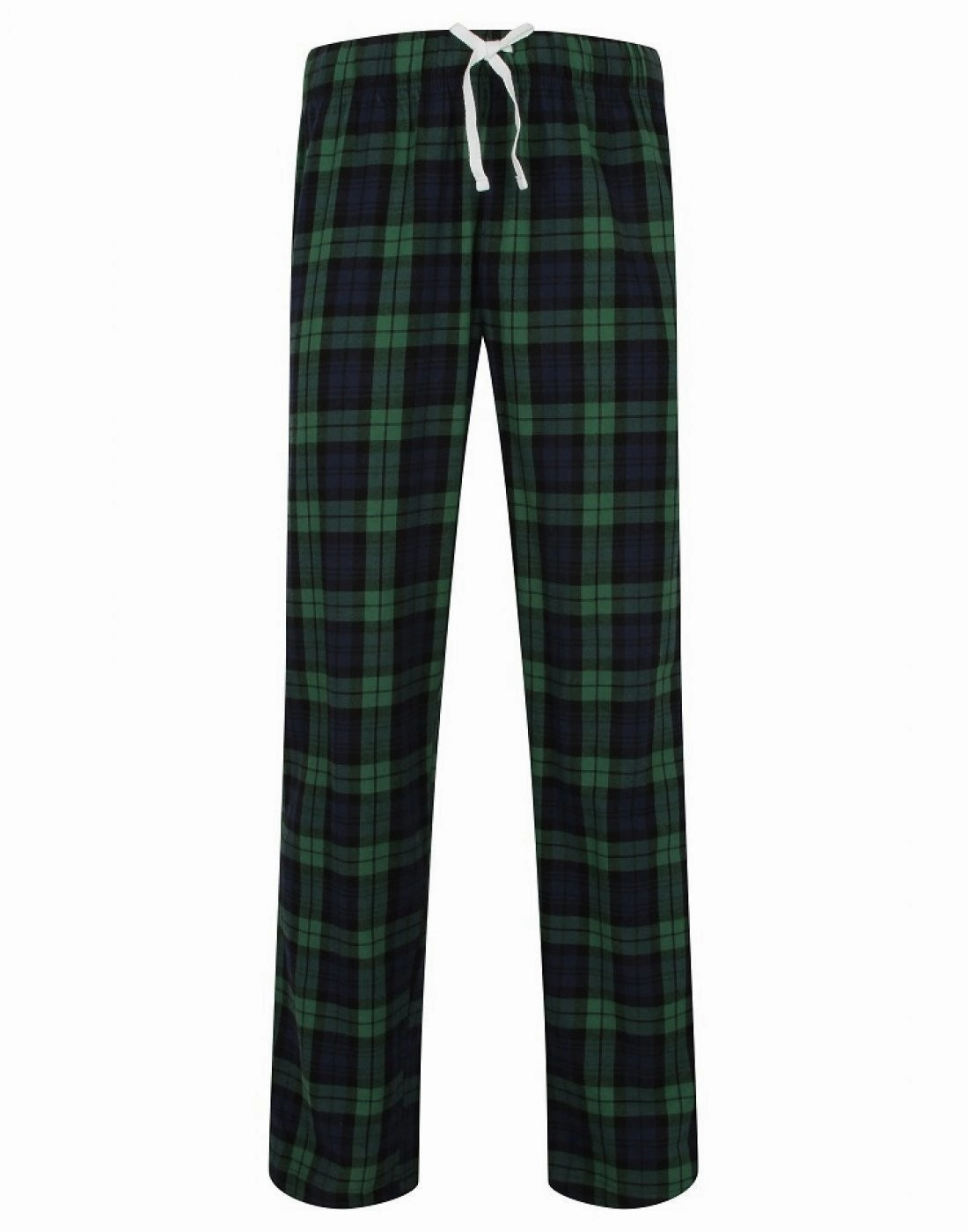 Mens Tartan Lounge Pants | NAVY/GREEN Fearless Mode Art Mood