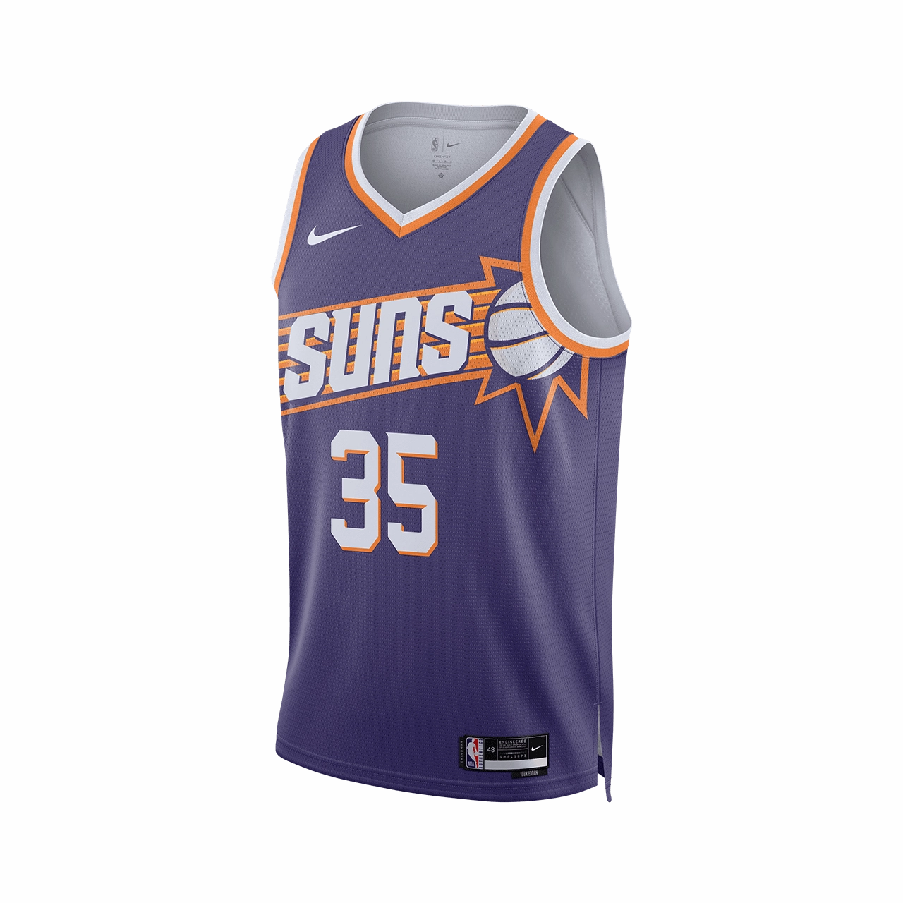 Nike Dri-FIT NBA Icon Edition Swingman Jersey - Kevin Durant Phoenix Suns Interactive Contrast Binding