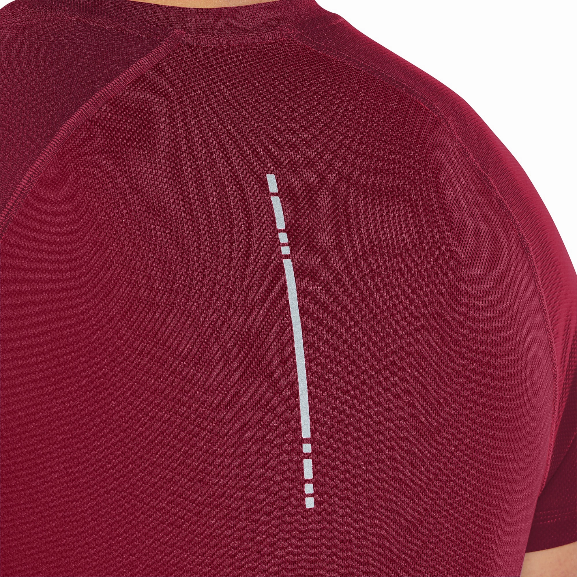 Customizable Asics Sport Short Sleeve Mens Running Top - Red