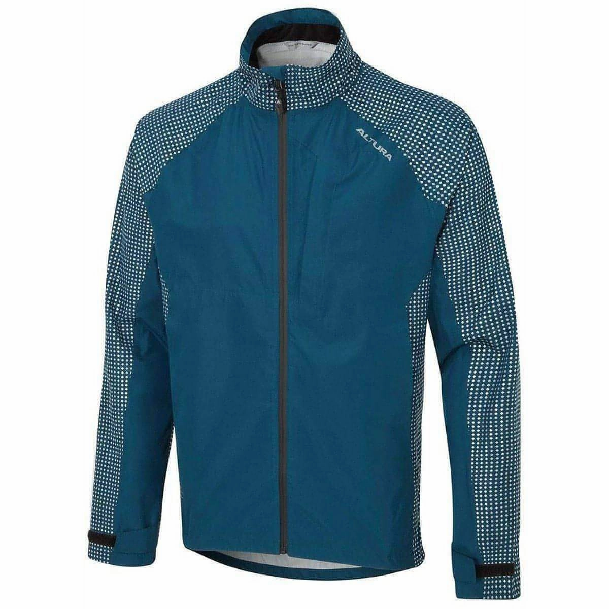 Altura Nightvision Storm Waterproof Mens Cycling Jacket - Navy AbrasionResistant
