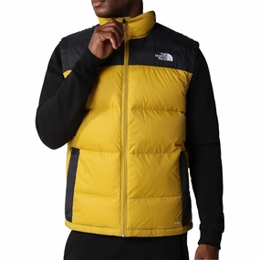 The North Face Diablo Mens Down Gilet - Yellow Convertible Style