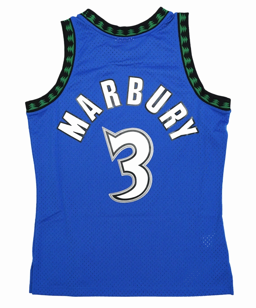 Minnesota Timberwolves Stephon Marbury 1996-97 Swingman Jersey MoistureWickingMaterial Organza Fit