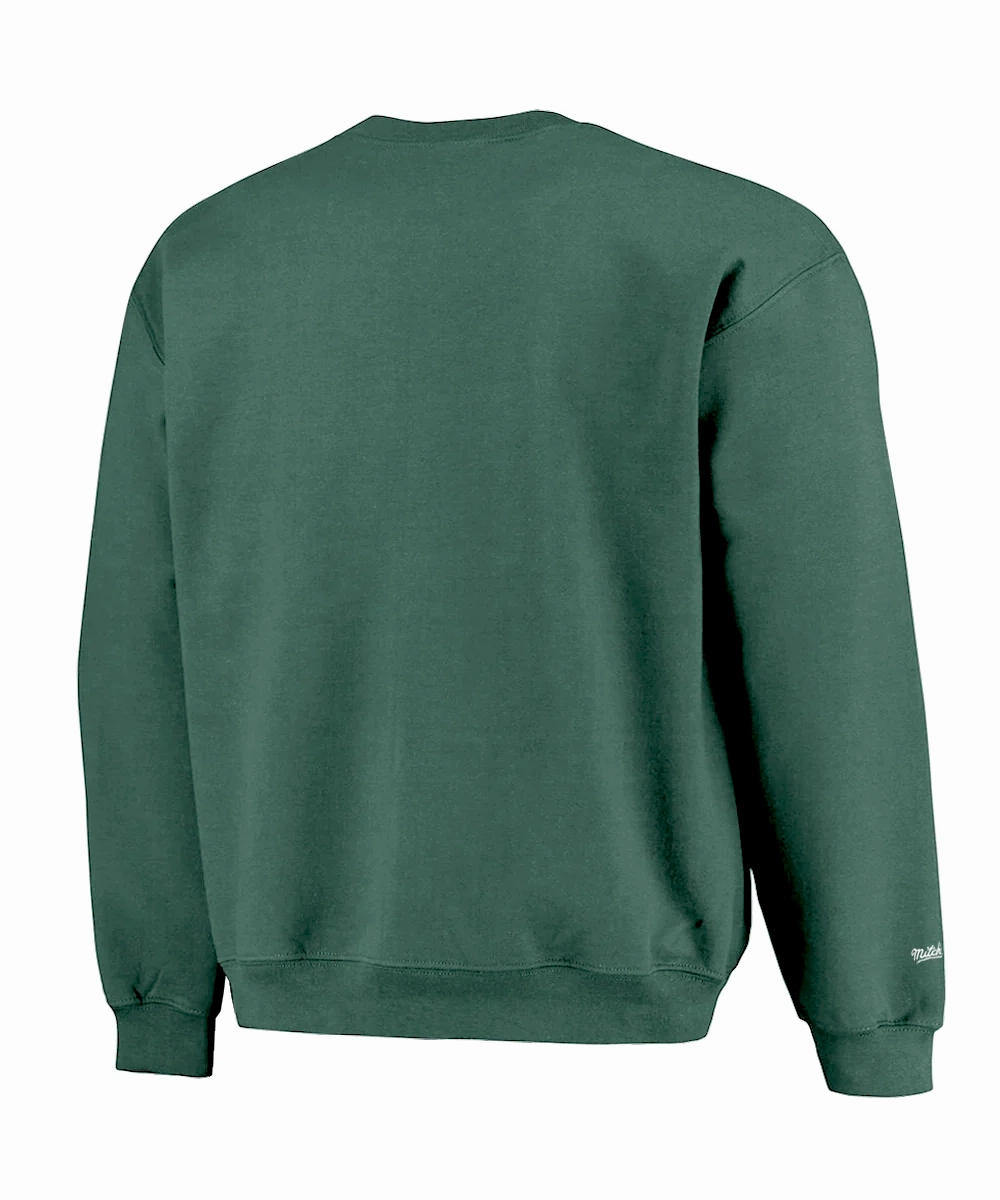 ElasticWaistband Mitchell & Ness Milwaukee Bucks Paintbrush Crew Sweater (Bucks Green)