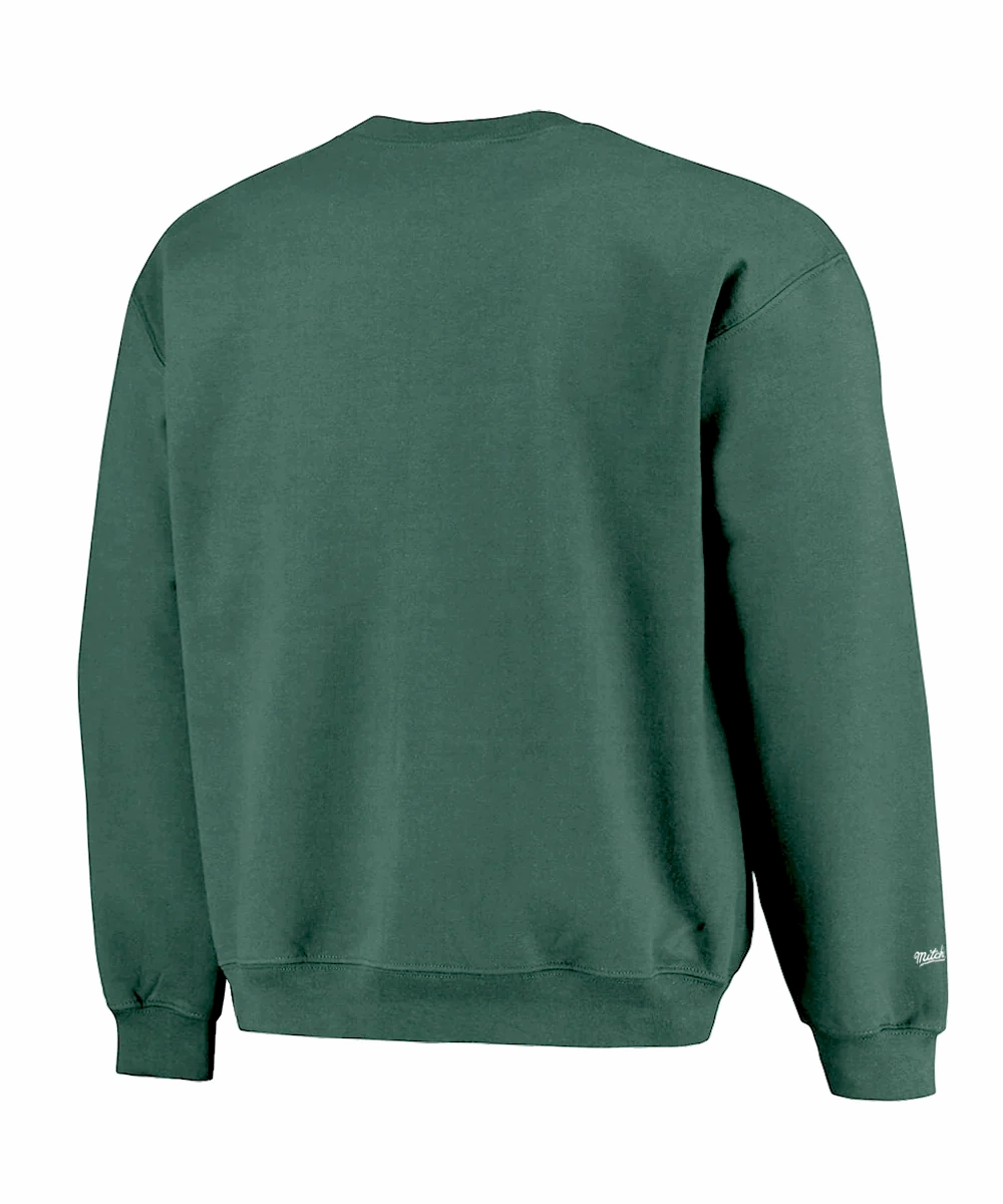 Mitchell & Ness Milwaukee Bucks Paintbrush Crew Sweater (Bucks Green) Car Cool