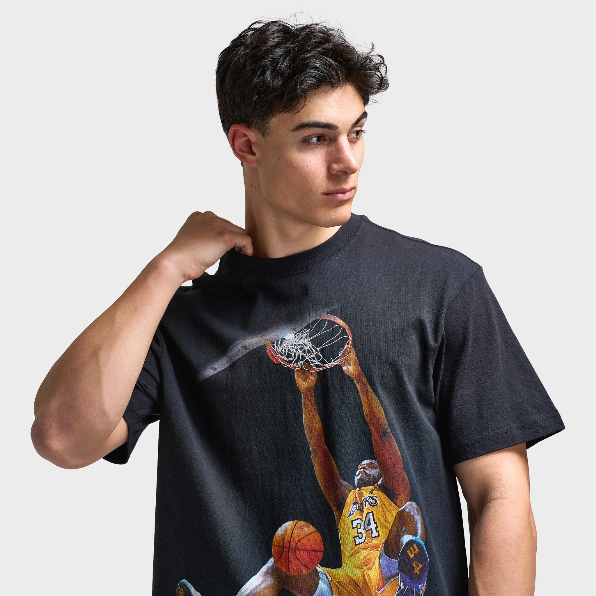 Mitchell & Ness Shaq Signature Dunk T-Shirt / Black Indoor Use
