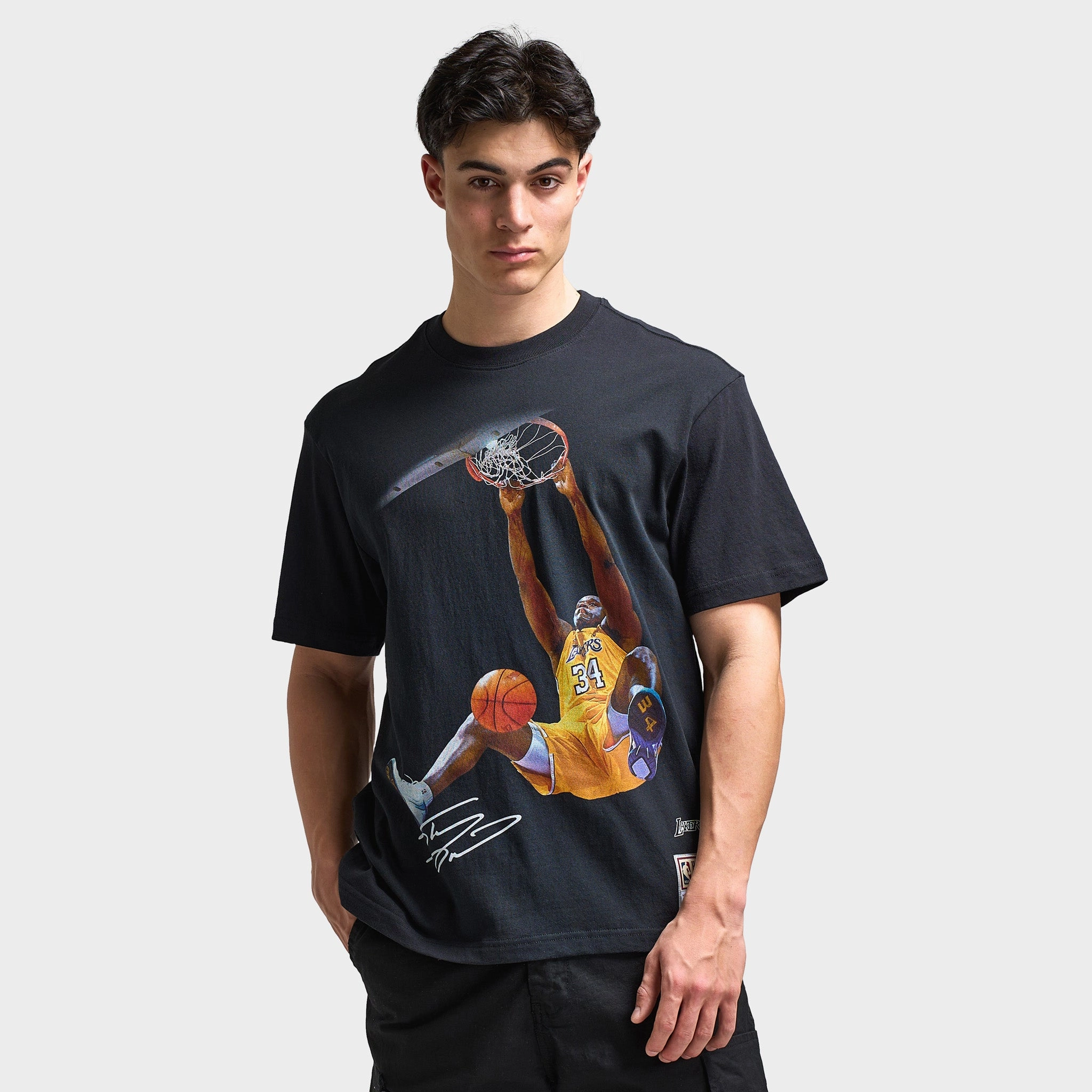 rescue operation Mitchell & Ness Shaq Signature Dunk T-Shirt / Black