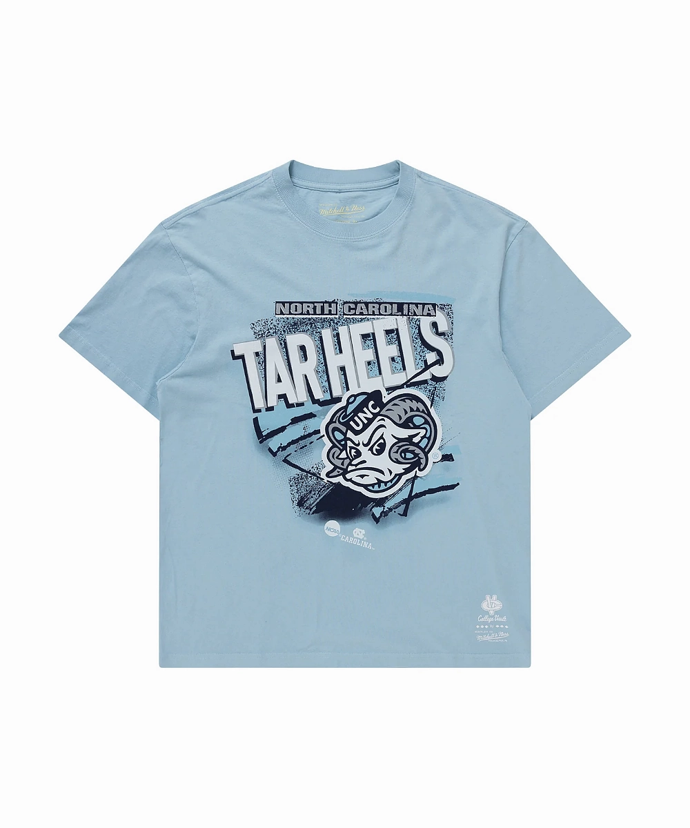 Busy Glow Mitchell & Ness University Of North Carolina Underscore Tee (Light Blue)