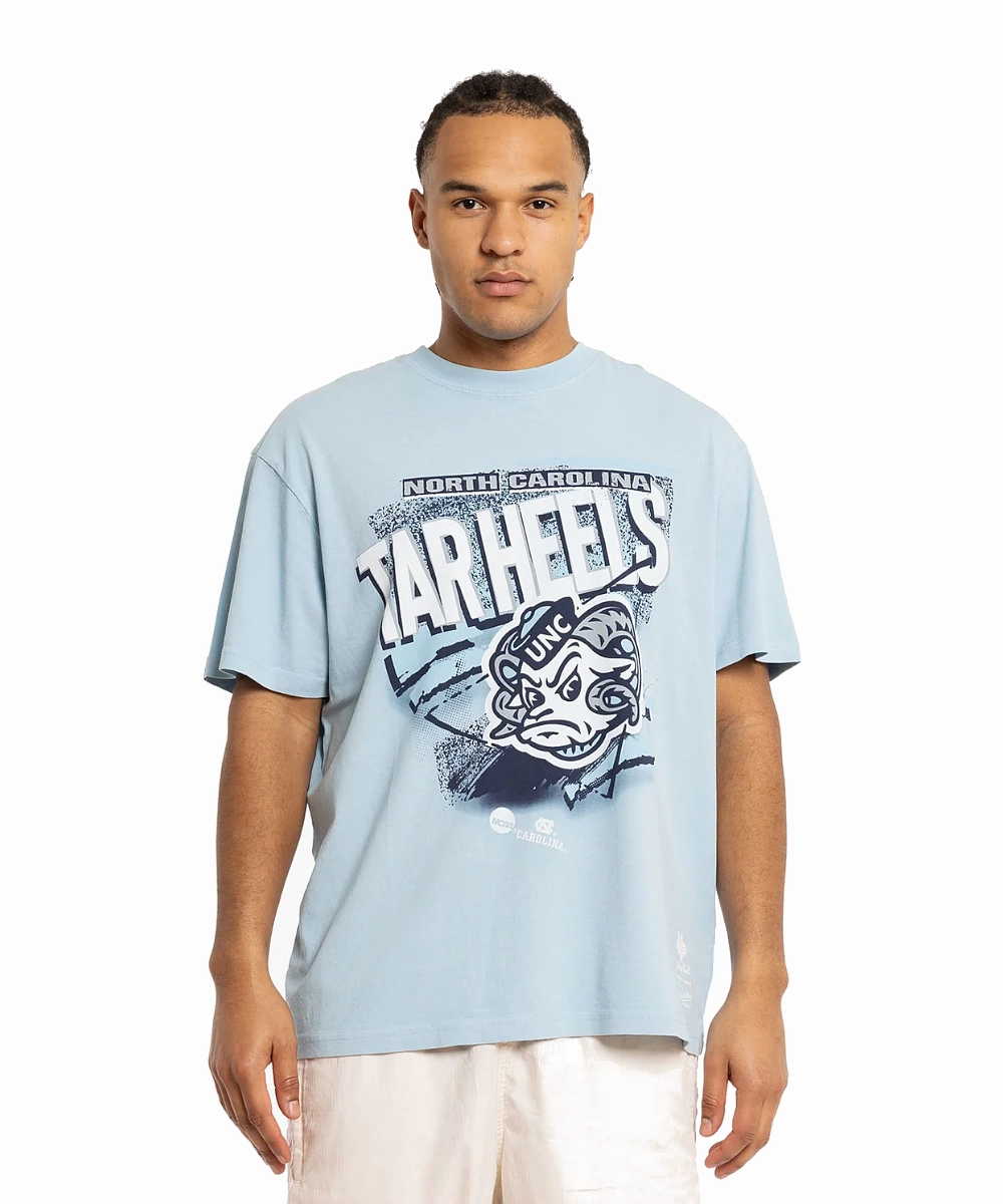 Mitchell & Ness University Of North Carolina Underscore Tee (Light Blue) StaticFree Material