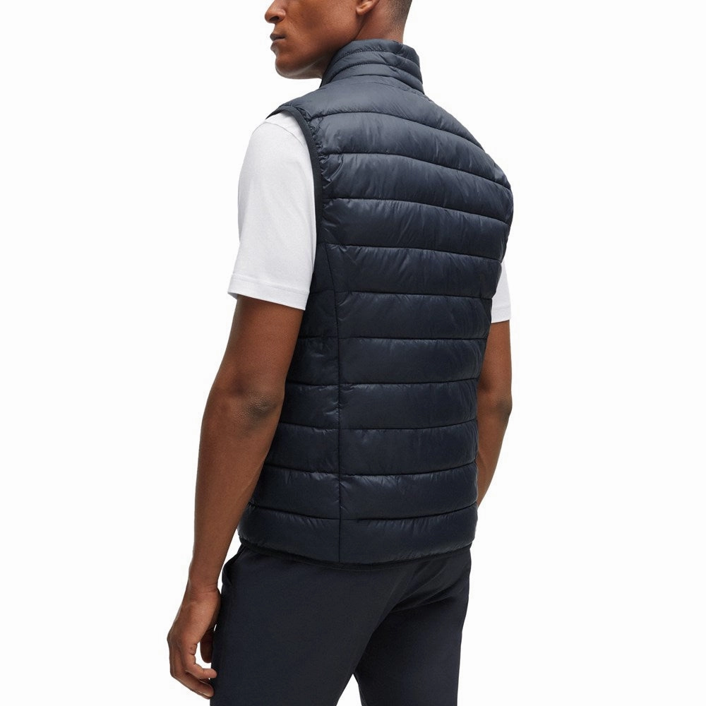 BOSS Thor Padded Golf Vest - Dark Blue Plus Size Indoor