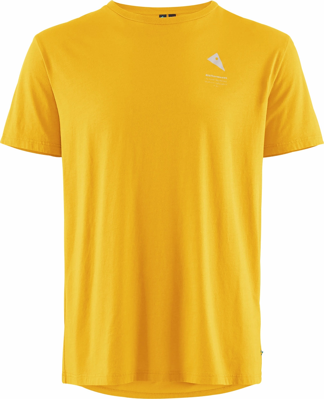 Klattermusen Runa Maker Mens Short Sleeve - Yellow Cool Season Seamless construction