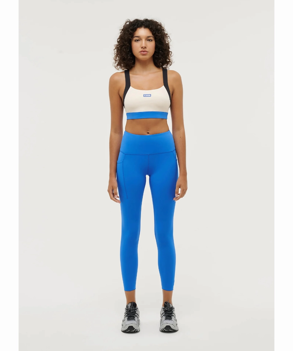 P.E Nation Recalibrate 7/8 Legging (Electric Blue) Seamless Design NonRestrictiveFit