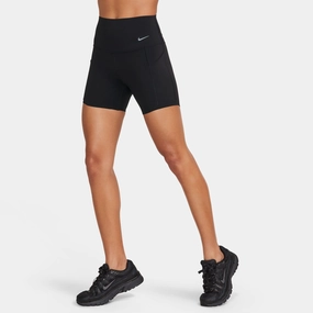 Sports Comfort Active Design Nike Women's Universa Medium-Support High-Waisted 5" Biker Shorts with Pockets