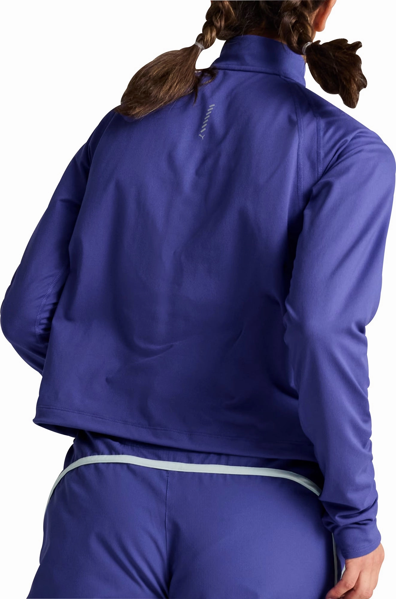 Puma Run CloudSpun Half Zip Long Sleeve Womens Running Top - Blue Senior easy - care