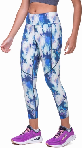 Ronhill Tech Womens 7/8 Running Tights - Blue Party-dress Fleece-lined-feature-attribute