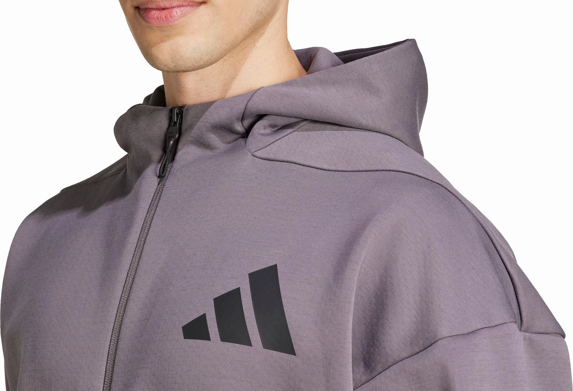 slim fit adidas Z.N.E Mens Training Track Jacket - Grey